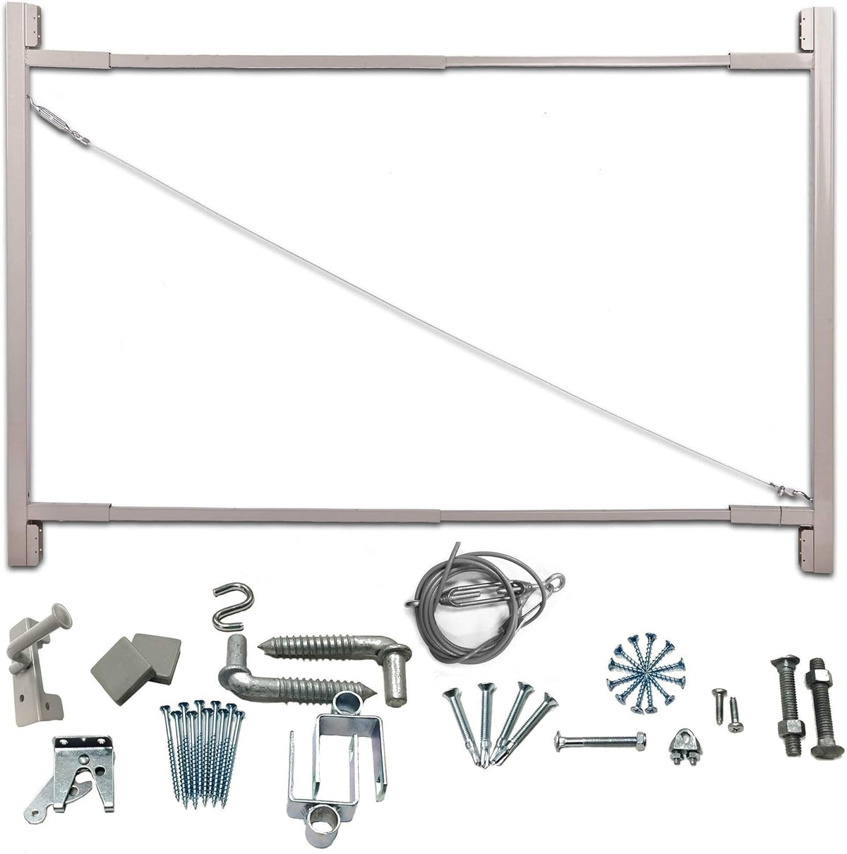 Steel Frame Gate Kit, 36"-72" Wide Opening to 6' High (4 Pack) I43454