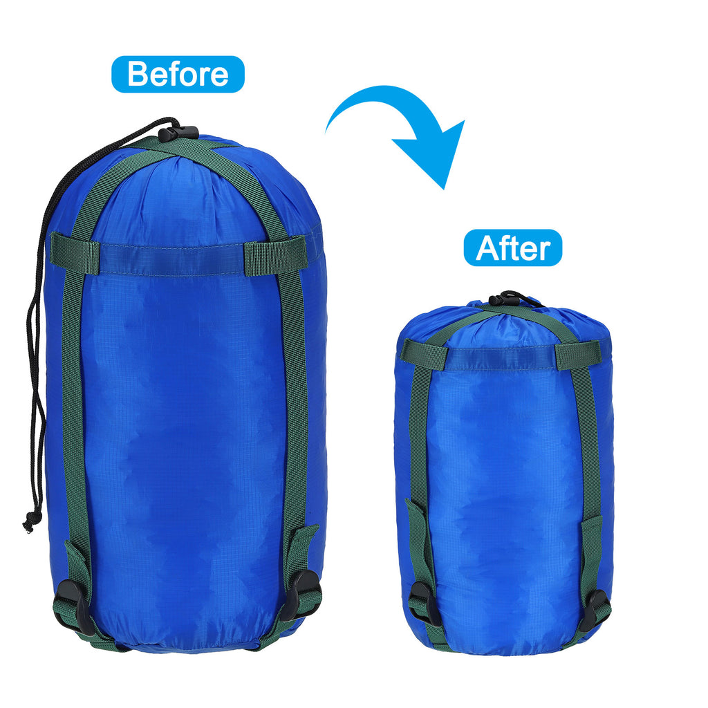 Compression Stuff Sack, 2 Pack 20L Waterproof, Sky Blue T2959
