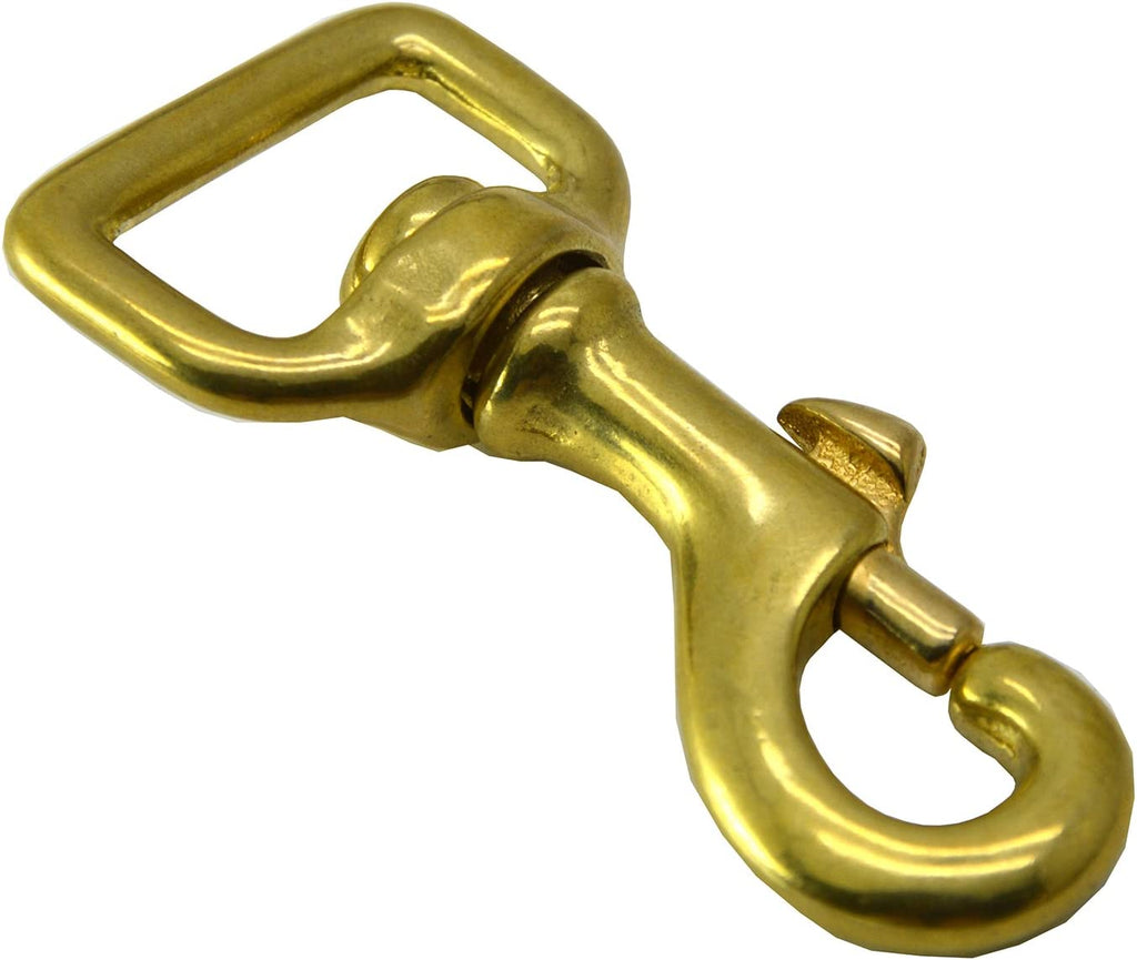 Solid Brass Swivel Eye Lobster Clasp Bolt Snap Hook Y59311