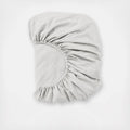 Alpine White Organic Flannel Fitted Sheet O613