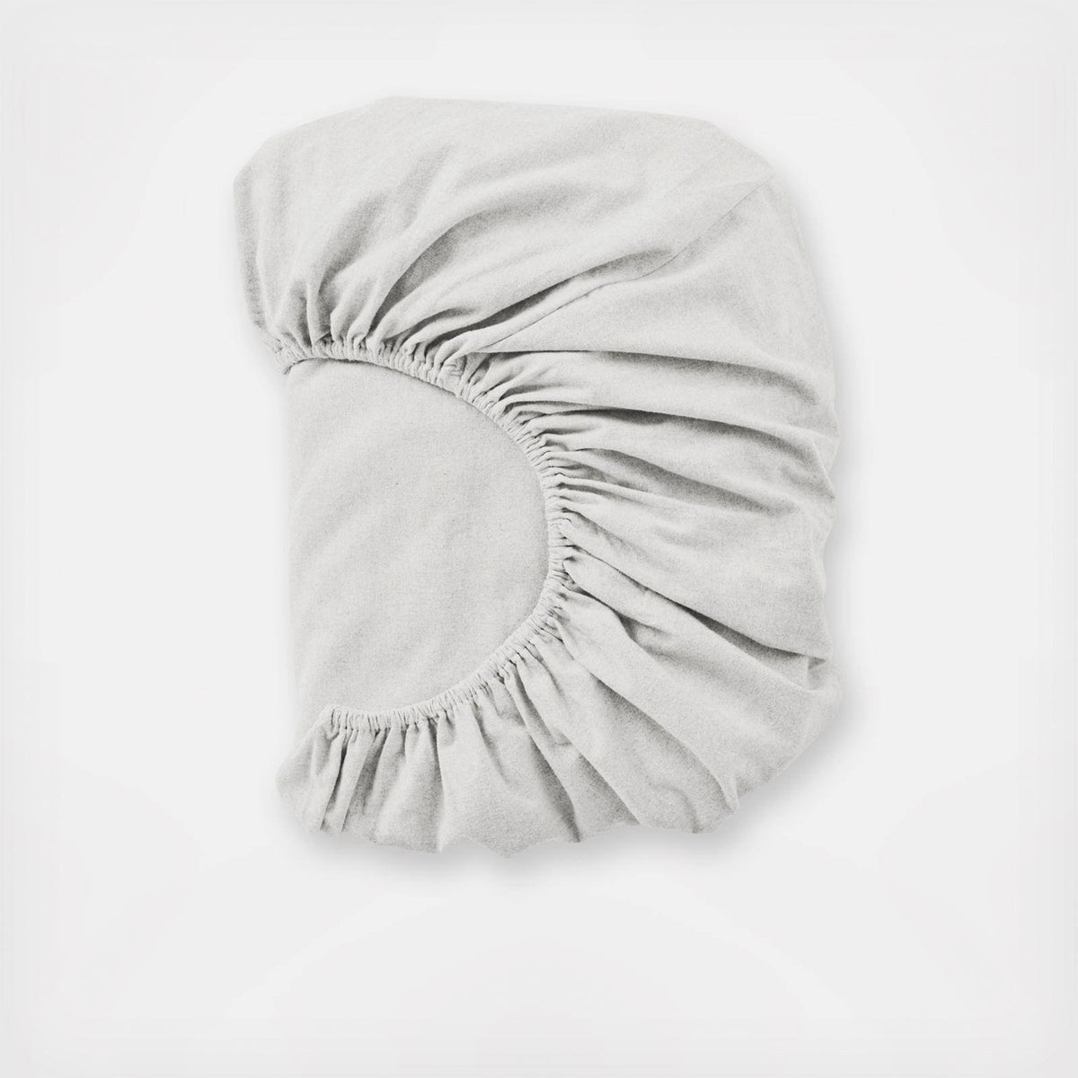 Alpine White Organic Flannel Fitted Sheet O613