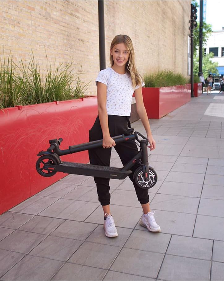 350W Peak Motor Electric Scooter, 13 MPH, 10.6 Miles Range, Foldable, Lightweight O16369