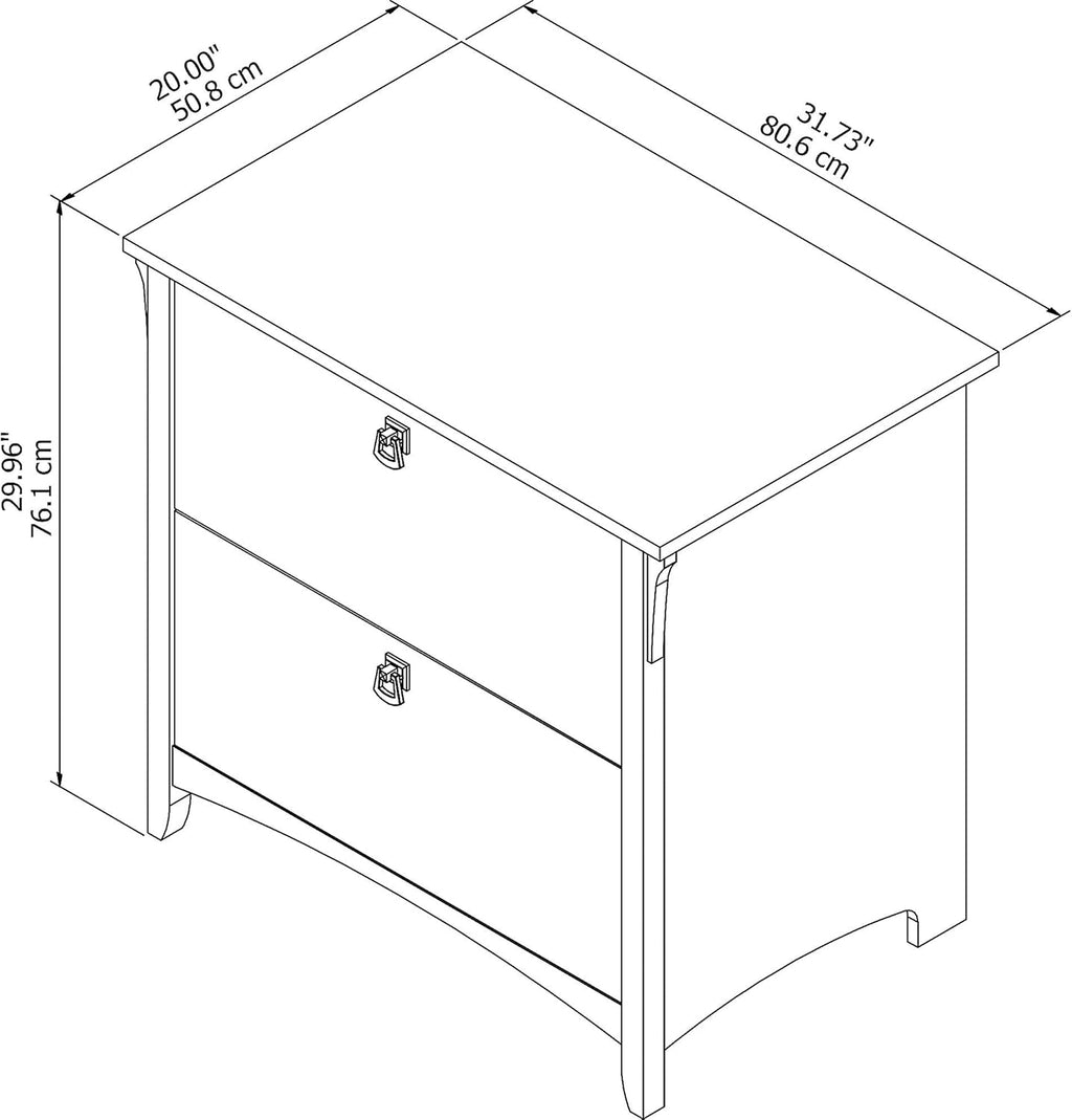 Cape Cod Gray Lateral File Cabinet W510
