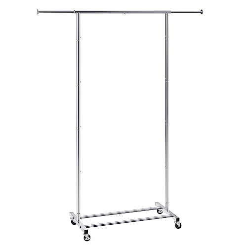 Heavy Duty Double Hanging Rod Clothing Rack with Bottom Storage Area, 600 lbs Load Capacity E47360