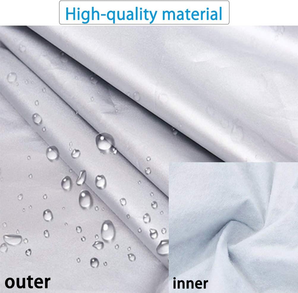 Half Car Cover with Cotton Waterproof Dustproof UV Resistant Snowproof Universal V4457