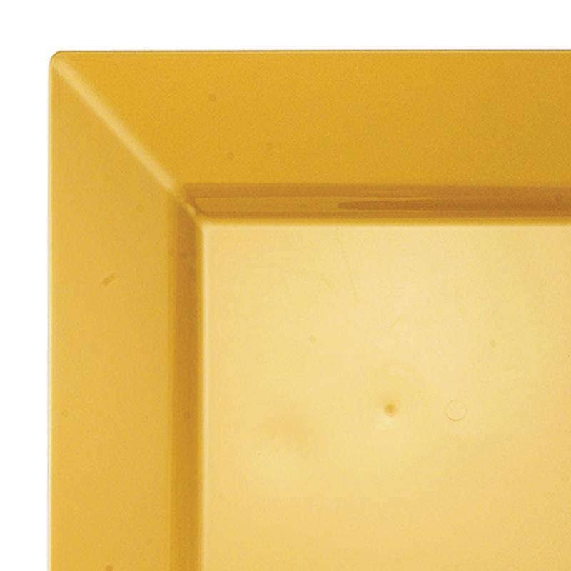 Solid Square Gold Plastic Cake Plates E605582