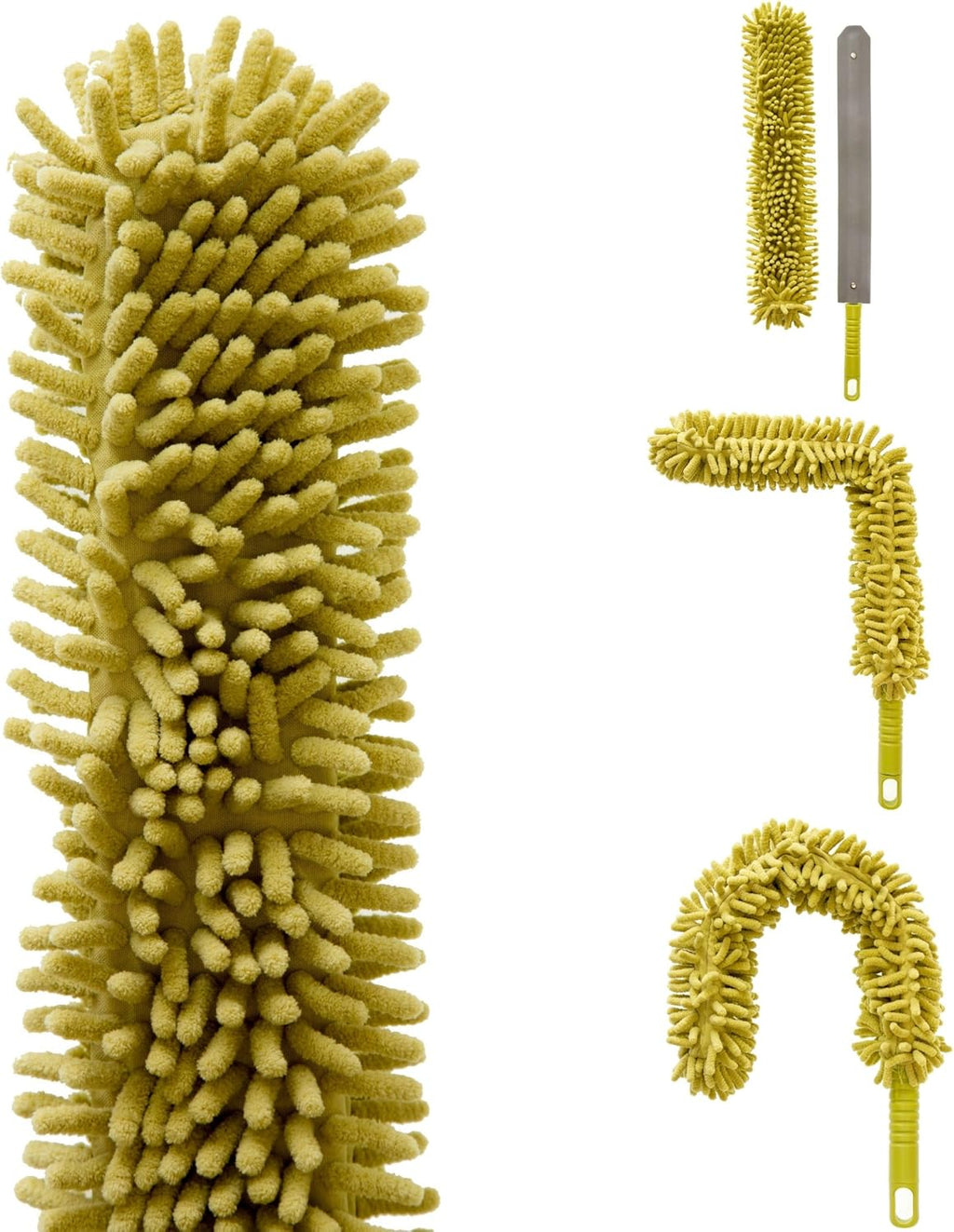 Extension Pole with Microfiber Ceiling Fan Duster and Removable Chenille Dusting Cloth T627