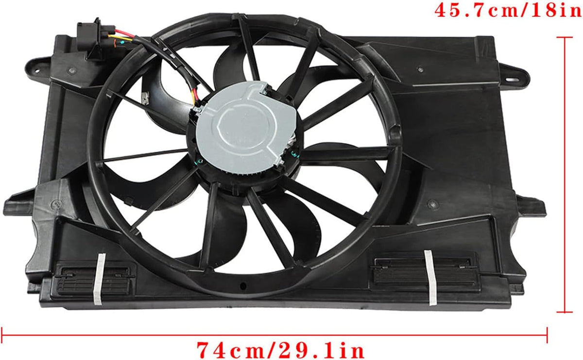 Radiator Cooling Fan Replacement for 2017 2018 2019 Chevy Cruze 1.4L P271445