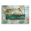 Pelican Paradise Acrylic Glass Wall Art, 16"x12" E2111