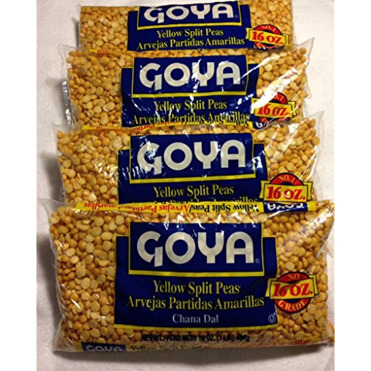 Dried Yellow Split Peas - Four 1 Lb Bags M30843