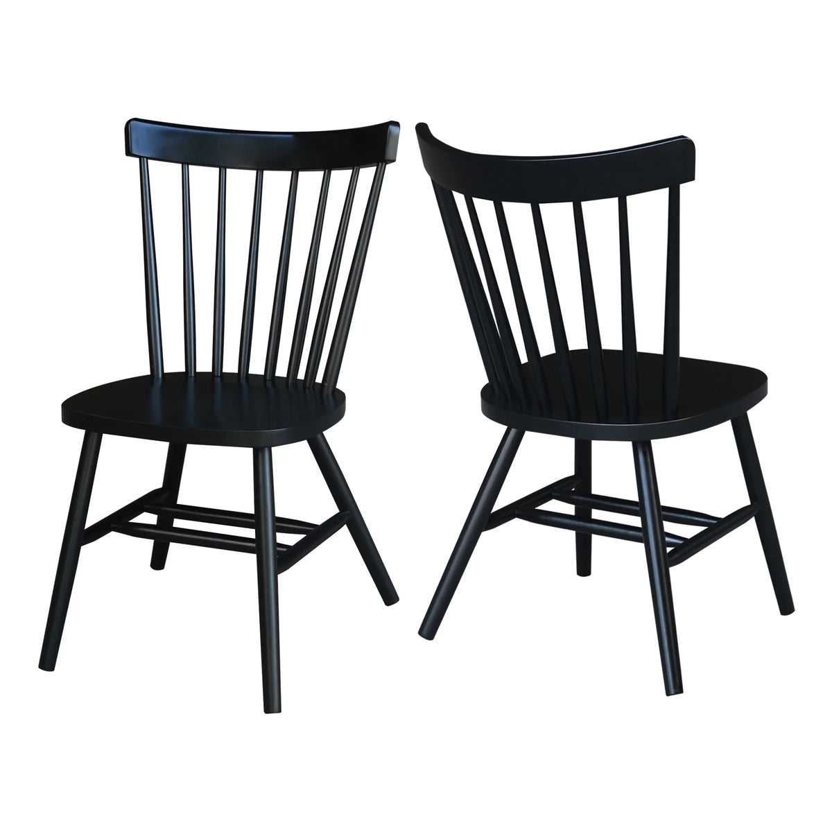 Solid Wood Dining Chair in Black G1554