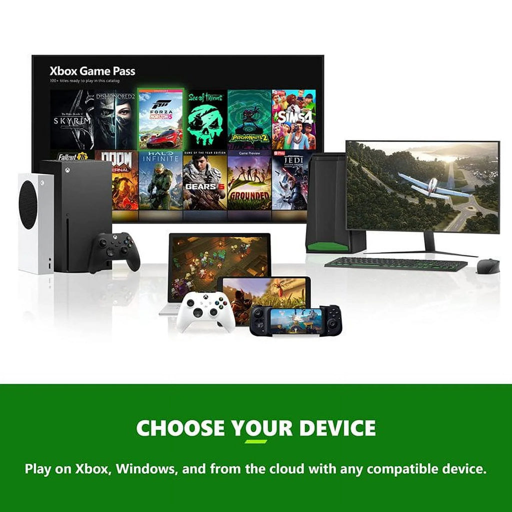 Xbox Series S 512GB SSD All-Digital Console with Two Wireless Controllers and Xbox 3 Month Game Pass Ultimate P2902