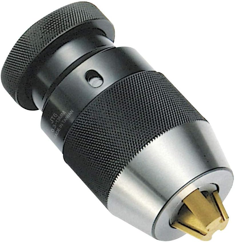 1/64"-1/2" Heavy Duty Keyless Drill Chuck, JT6 Mount, Titanium Jaws X292769