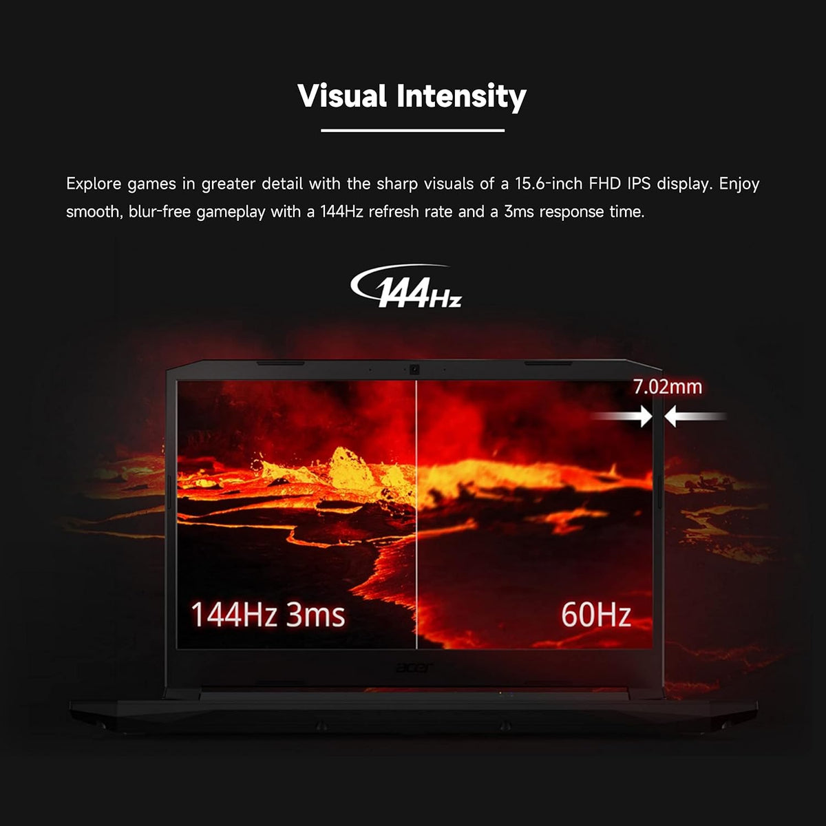 15.6" 144Hz FHD IPS Display Gaming Laptop with AMD Octa-Core Ryzen 7 5800H, GeForce RTX 3060, 16GB RAM, 1TB PCIe SSD G5994