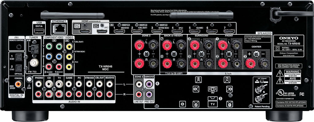 Black 7.2 Channel AV Network Receiver Z8341