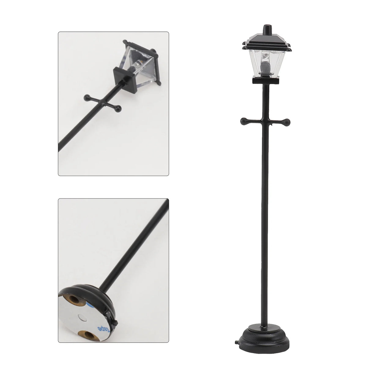 Miniature Metal LED Street Lamp Model (Black) D421416