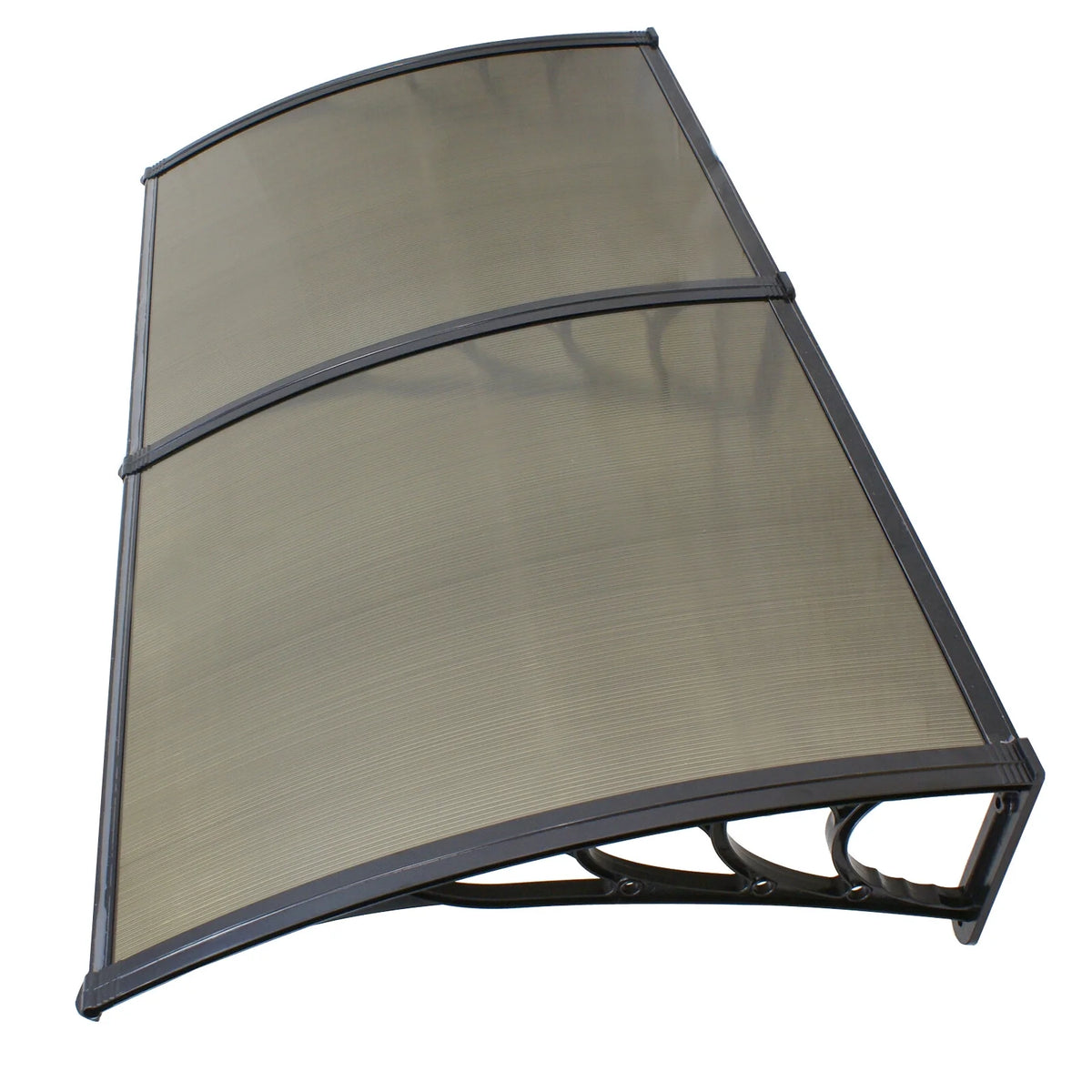 40’’x80’’ Polycarbonate Window Door Awning Canopy with Black Bracket L12144