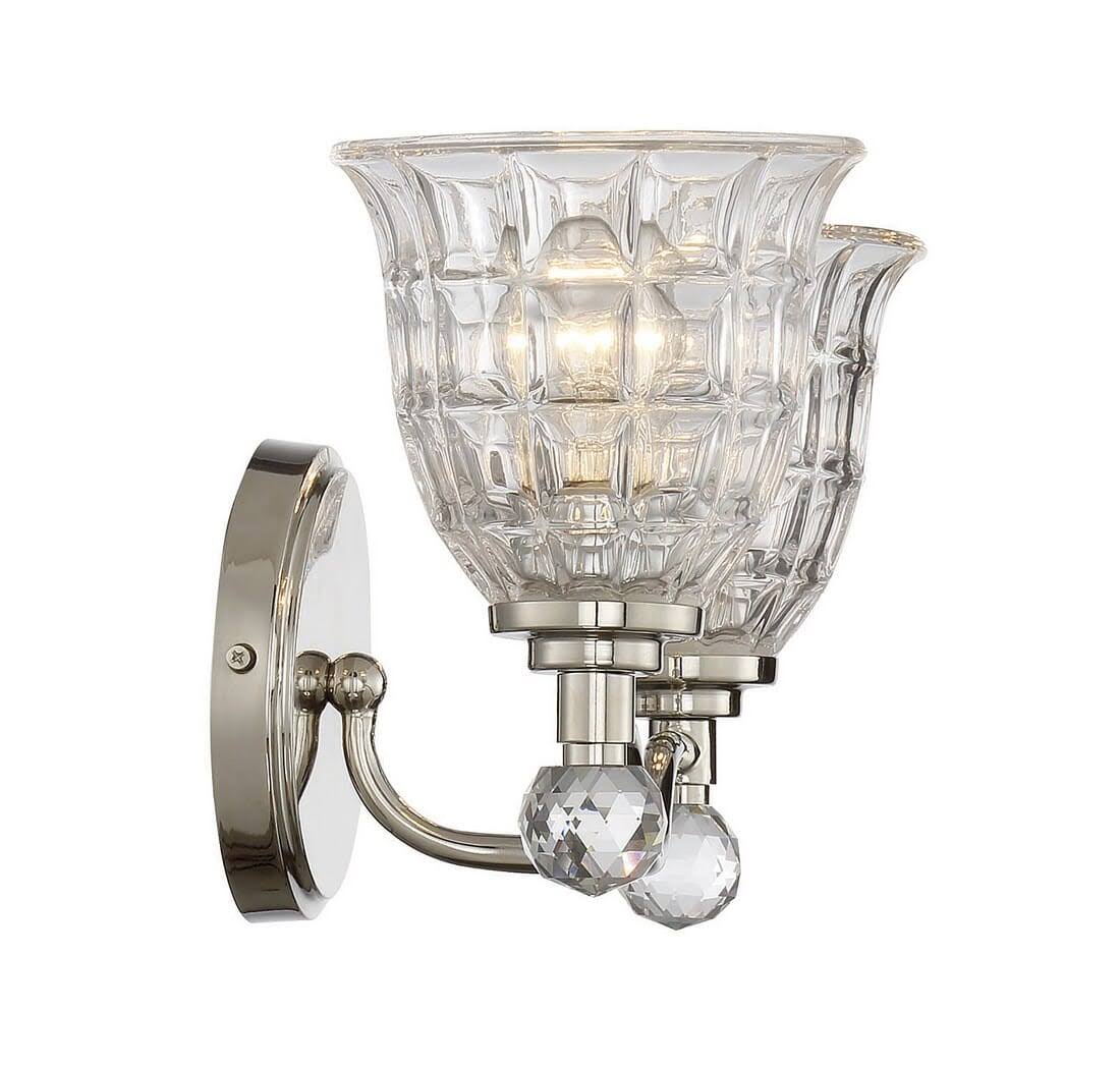 Polished Nickel 2 Light Bath Bar T371