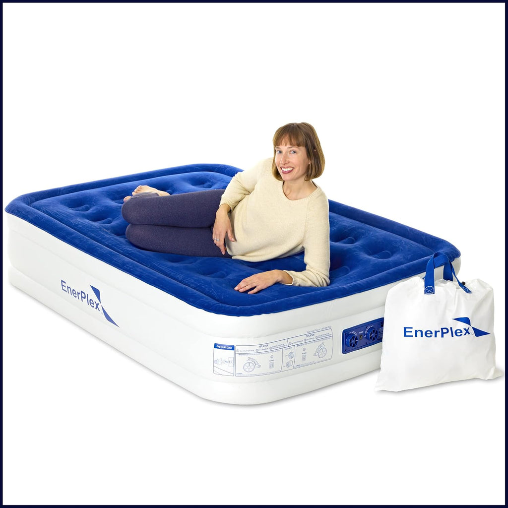 Luxury 15 Inflatable Twin Air Mattress with Built-in Dual Pump R3768