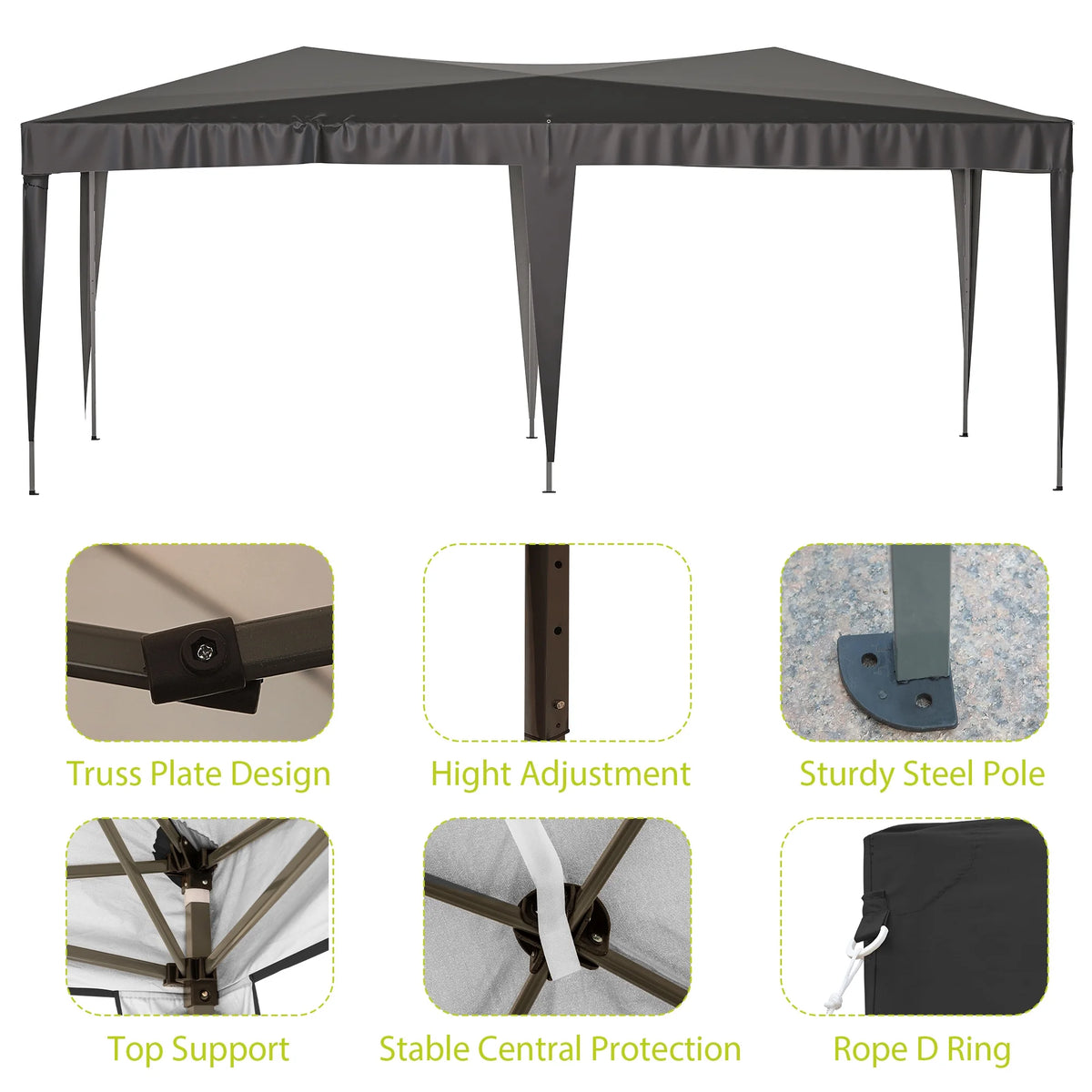 Outdoor Event Tent with Removable Sidewalls A6998