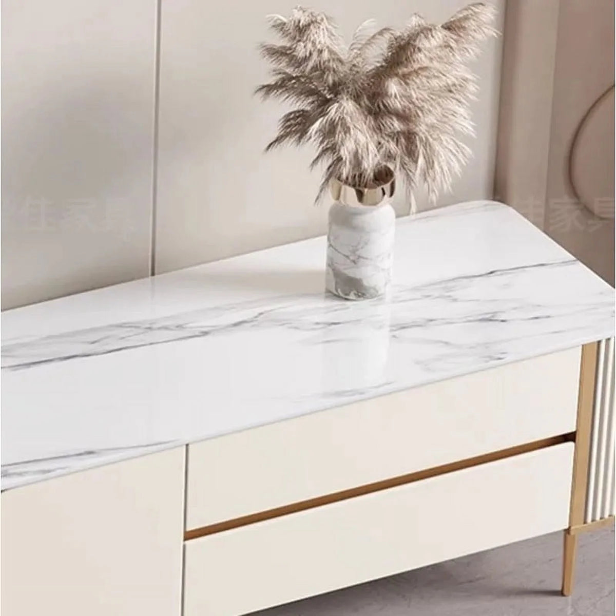 White TV Stand Display Cabinet Unit Table R899