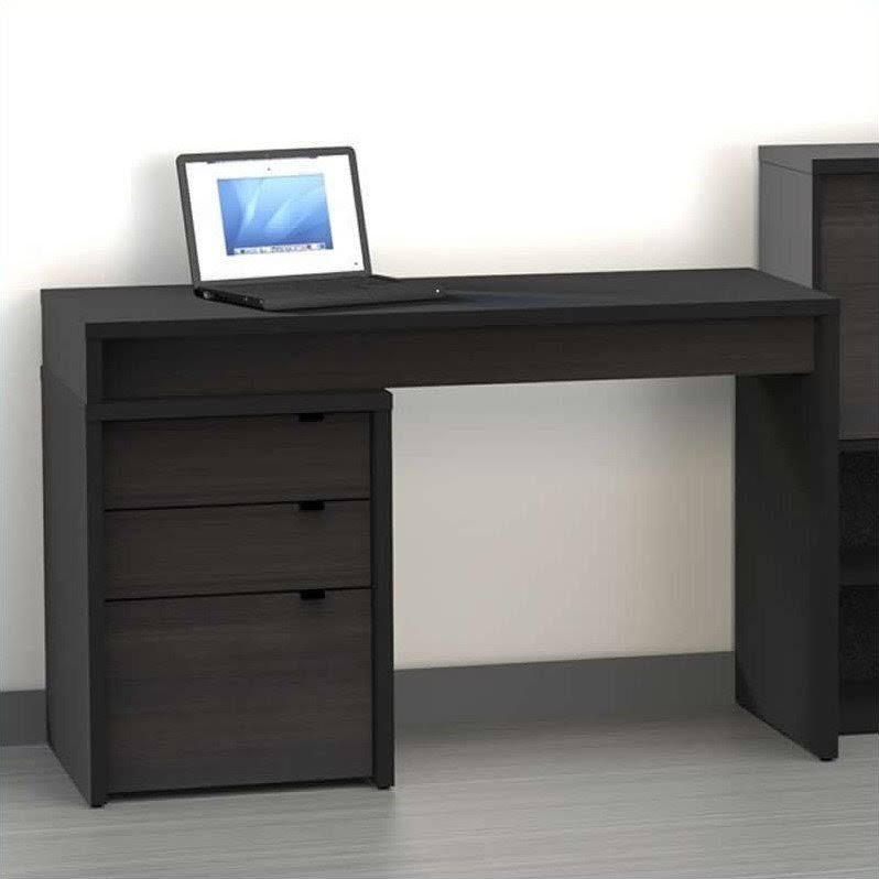 3 Drawer Reversible Desk in Black and Ebony N103771