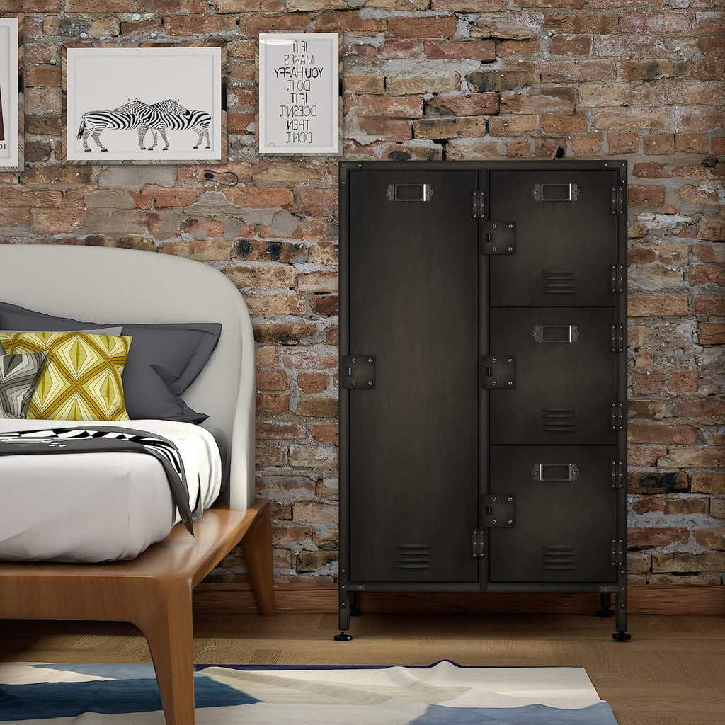 55" Steel 4 Door Locker Storage Cabinet D666386