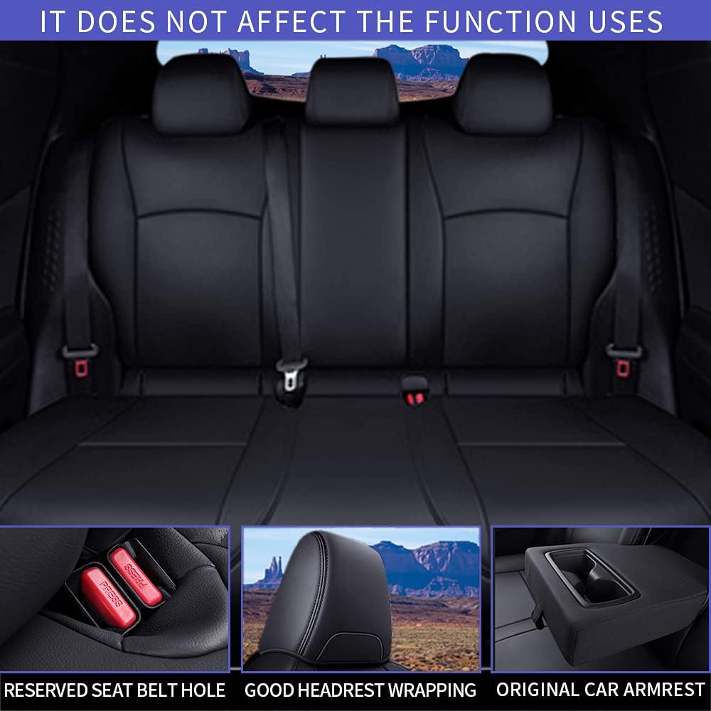 Faux Leather Waterproof Full Set Car Seat Covers Y14081