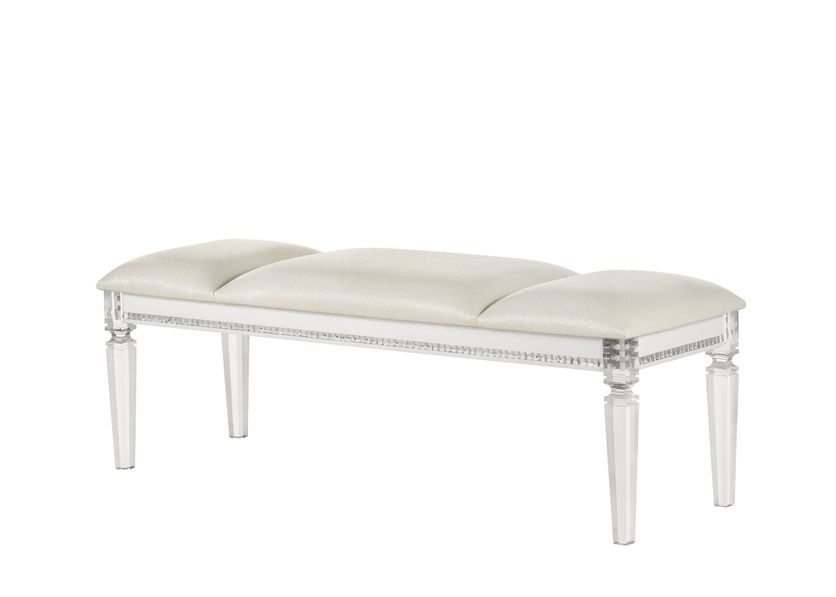 Pearl White Bench L917