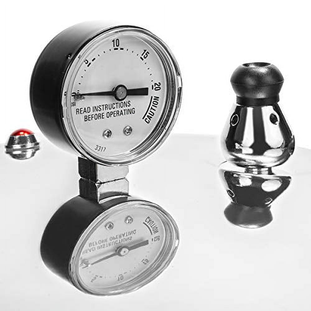 22-Quart Aluminum Pressure Canner with Pressure Gauge and Rack C897455