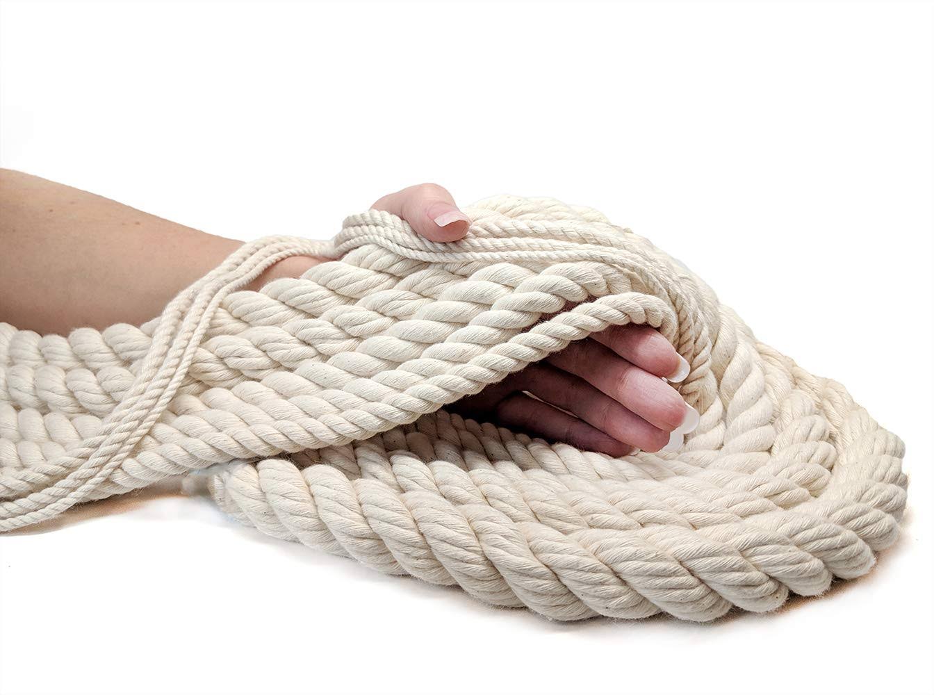 100% Cotton Twisted Rope White 1/2 in x 320 ft M286