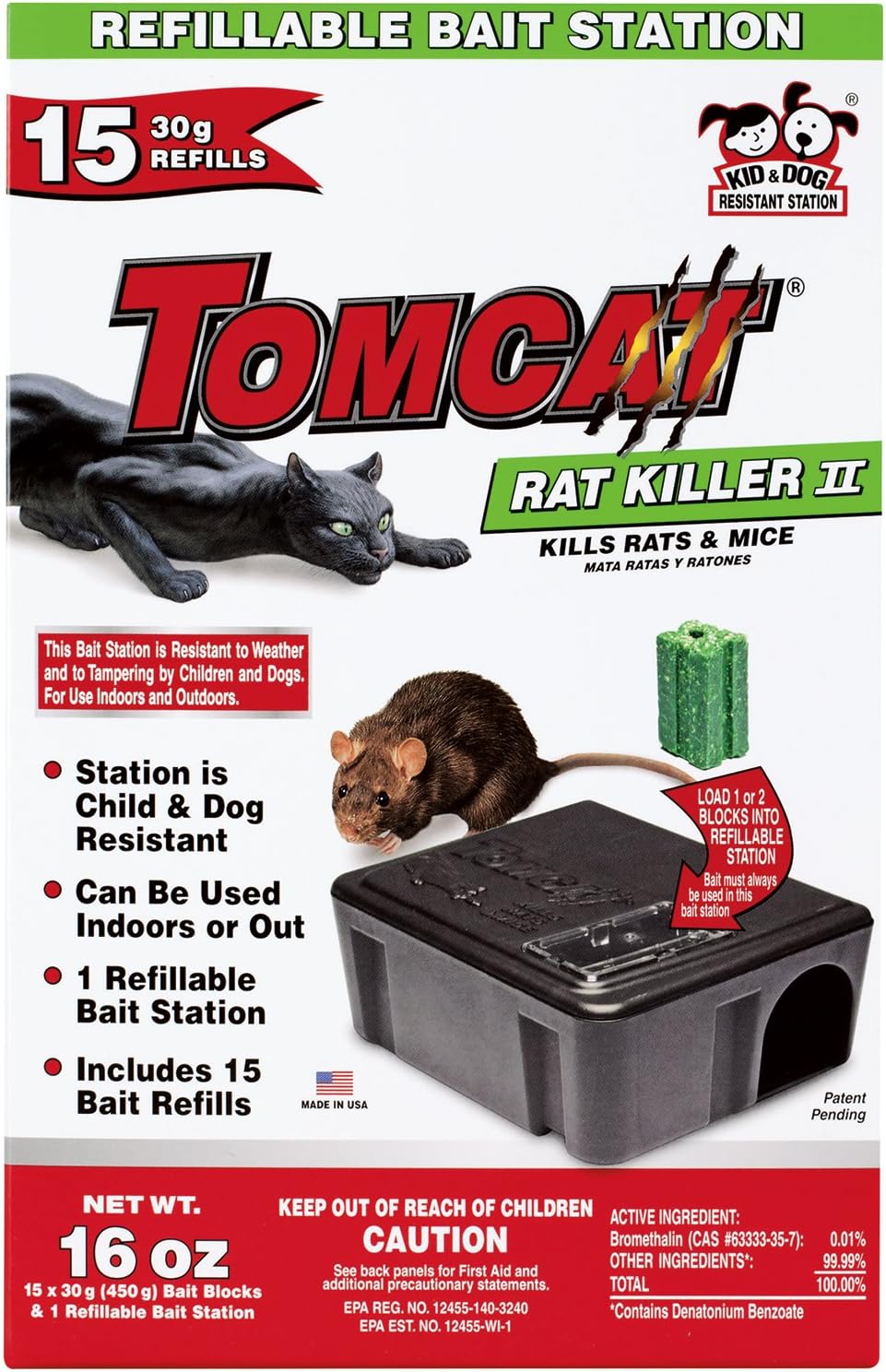 Refillable Rat Bait Station A639