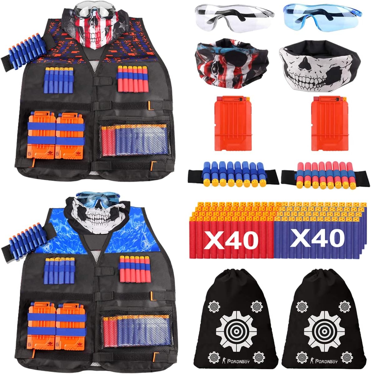 2 Sets Tactical Vest Kits C58936