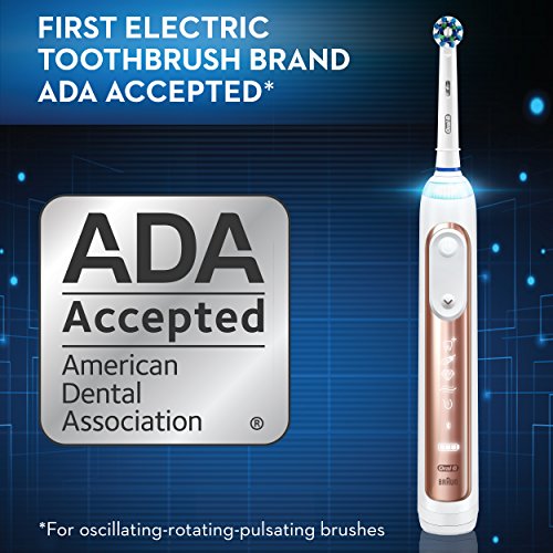 Rose Gold Electric Toothbrush with 4 Brush Heads and Travel Case S64722