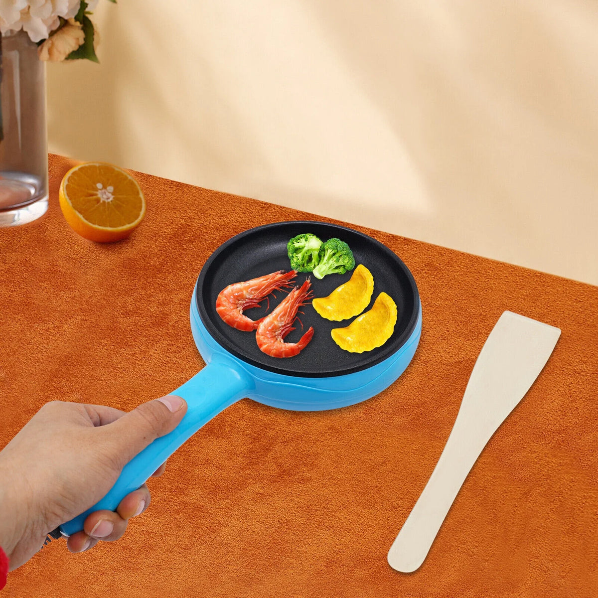 Blue Non-Stick Electric Skillet U596894