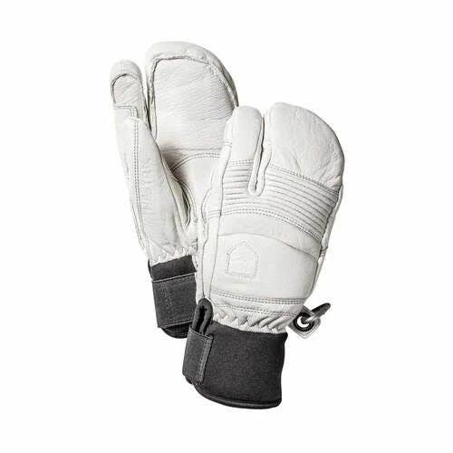 Black 3-Finger Leather Gloves R204