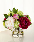 Faux Floral Peony Snowball Y122