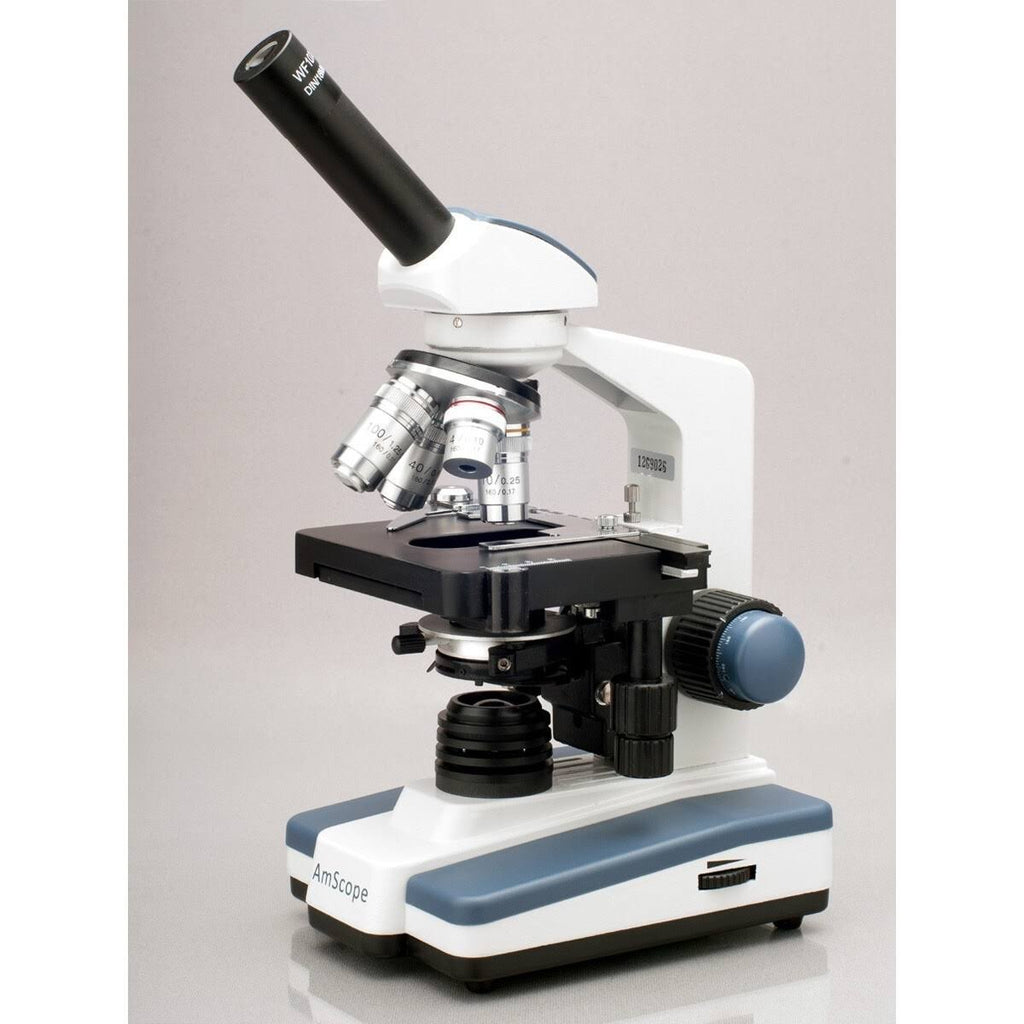 Compound Monocular Microscope, 40X-1600X Magnification, LED S22456