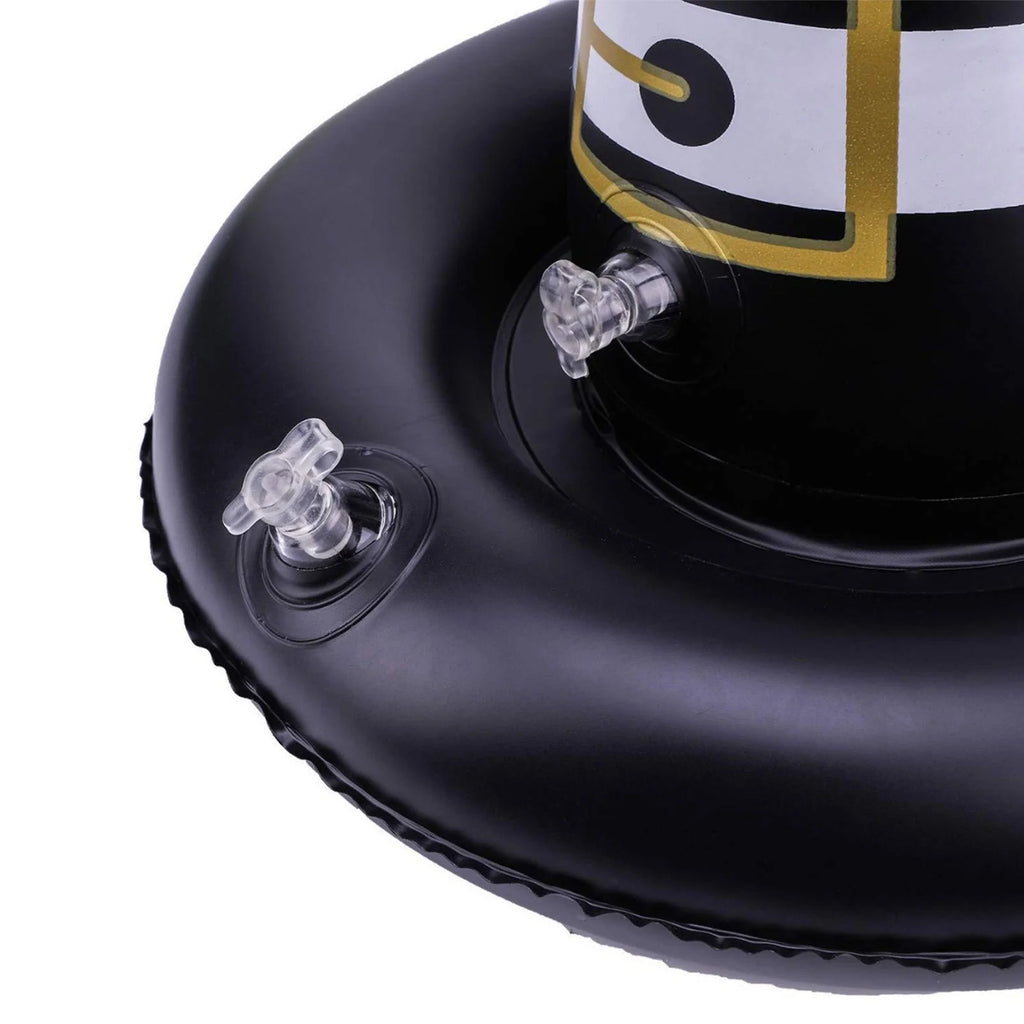 11 Pack Halloween Inflatable Witch Hat Ring Toss Game Set with Plastic Ring Toss and Inflatable Witch Hats F396445