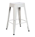 White Metal Stool Set of 4 T94458