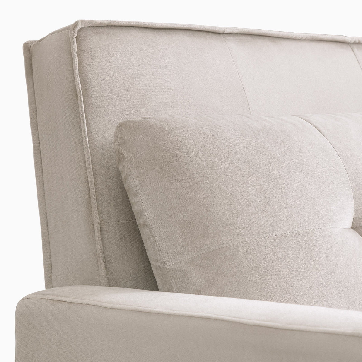 Beige Convertible Sofa Bed Loveseat A75064