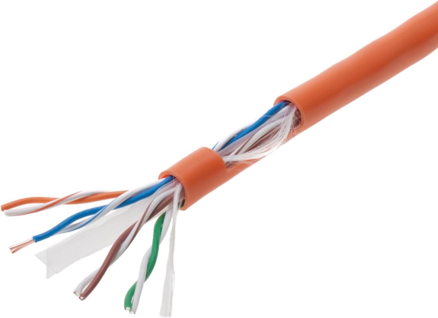 1000ft CAT6 Solid Ethernet LAN UTP 23AWG Network Cable (Orange) G450