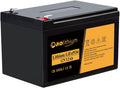 12V 12Ah LiFePO4 Deep Cycle Rechargeable Battery with Built-in BMS and F2 Terminal T4392