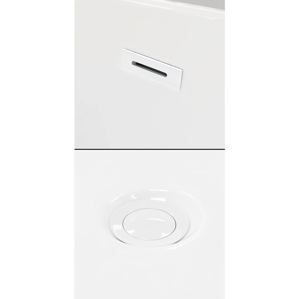 Shiny White Universal Square Bathtub Trim Kit S257396
