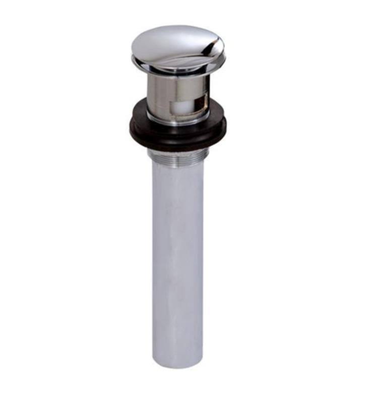 Round Press Pop-Up Drain with Overflow H489119