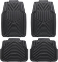 Gray Heavy Duty Rubber Car Floor Mats 4pc Y7800