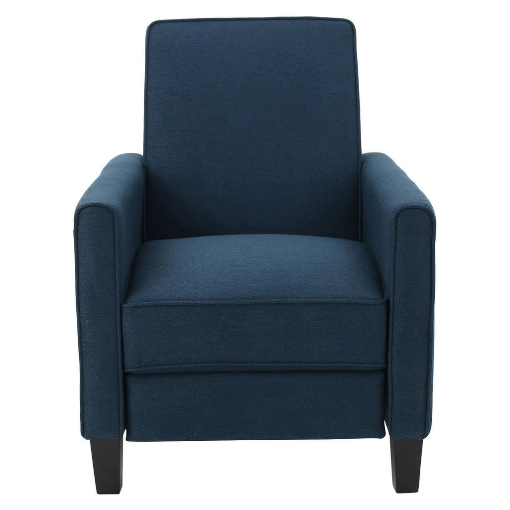 Dark Blue Recliner Club Chair E786