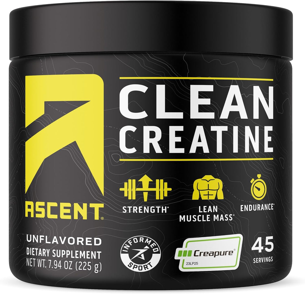 Unflavored Creatine Monohydrate Powder, 45 Servings N925125