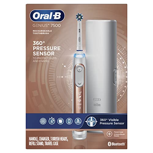 Rose Gold Electric Toothbrush with 4 Brush Heads and Travel Case S64722
