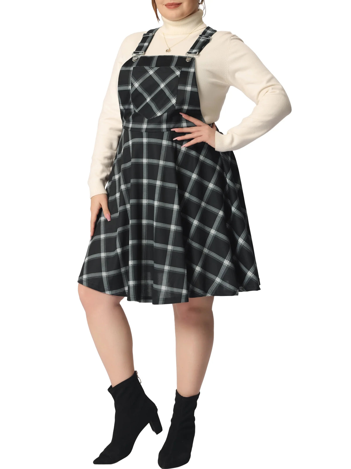 Plaid Overalls D197756